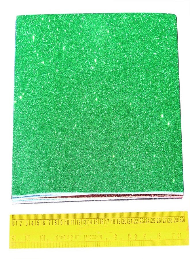 KABEER ART Self Adhesive Easy to Peel Off Glitter Foam Sheets, A4 Size, Pack of 10 - Image 5